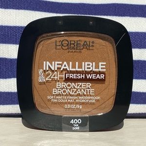 ✌🏼3/$30✌🏼L’Oreal Paris Infallible 24H Fresh Wear Bronzer - 400 Tan